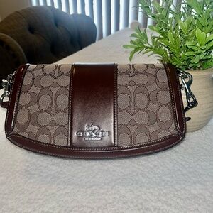 Coach Brown Signature Shoulder Bag